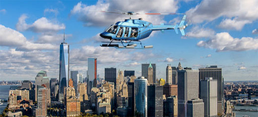 Helikopterflug über New York