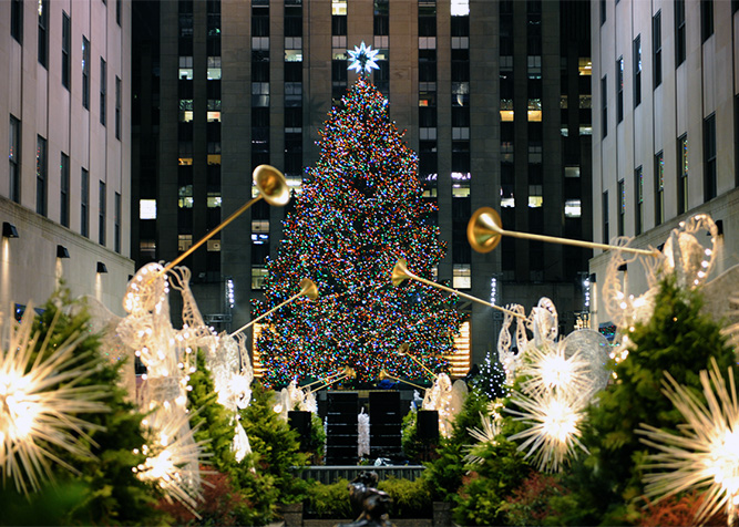 Foto Di Natale A New York.Albero Di Natale A New York Rockefeller Center Accensione E Altre Info