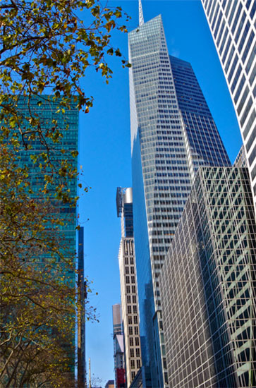 il grattacielo delle Bank of America a New York