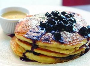 Blueberry pancakes