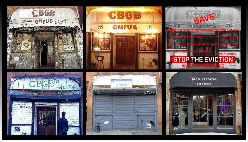 CBGB nel quartiere di Bowery New York