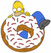 Homer e le ciambelle Dunkin Donuts