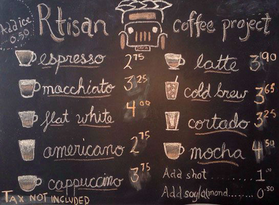 tipologie di caffe a new york nel menu