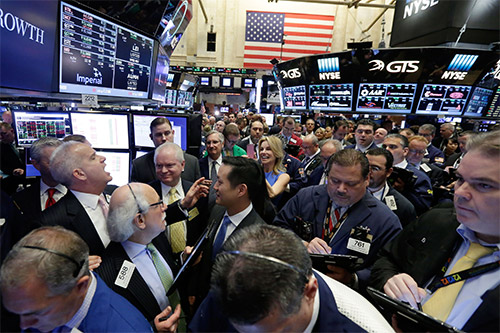 dentro la borsa di wall street