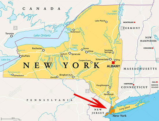 differenza tra stato e città di New York