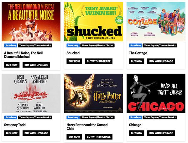 Elenco dei musical che aderiscono alla Broadway Week di New York