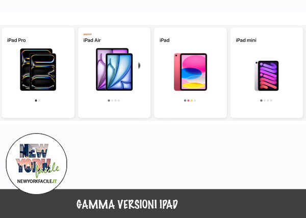 Versioni iPad in vendita a New York