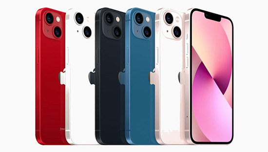 Gamma colori iPhone 13 normale e mini
