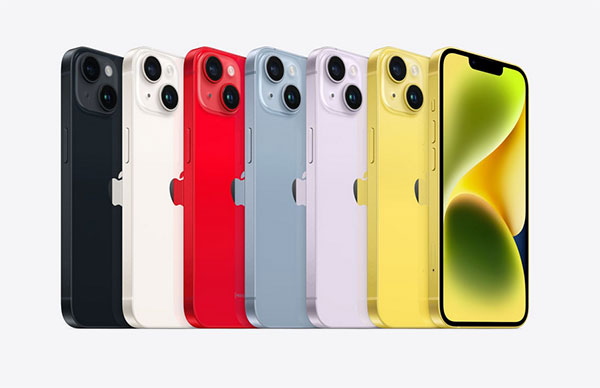 Gamma colori iPhone 14 e iPhone 14 plus