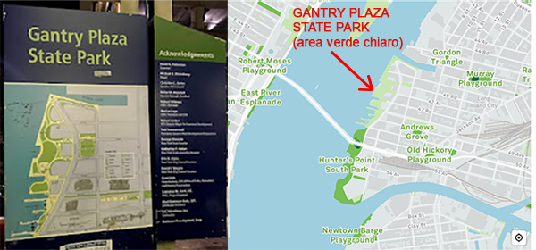 collocazione geografica del Gantry Plaza State Park