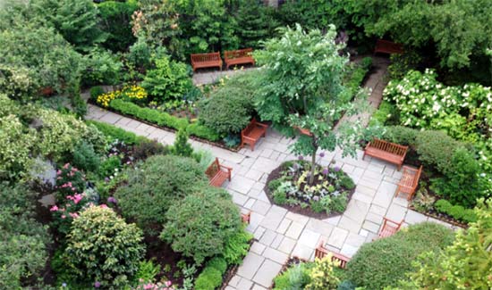 giardini della chiesa di St. Luke in the Fields a New York