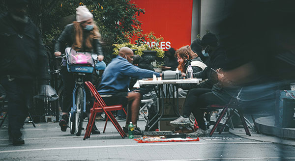 Giocatori di scacchi a Union Square