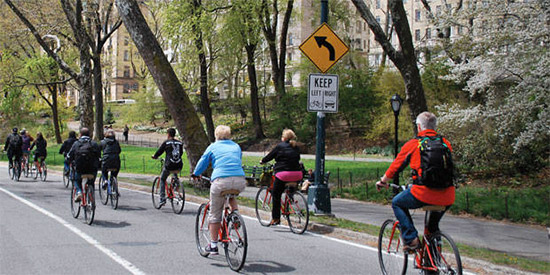 giro in bicicletta a Central Park