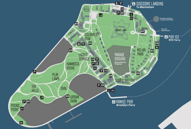 Mappa Governors Island