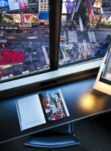 Camera con vista su Times Square