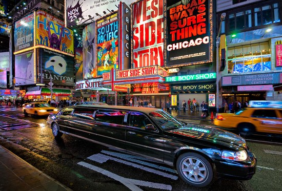 Giro in limousine a New York