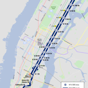 linea m15 select bus service a Manhattan