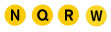 linee metro N, Q, R, W giallo