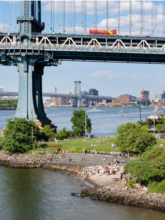 Pebble Beach a Main Street, Brooklyn Bridge Park