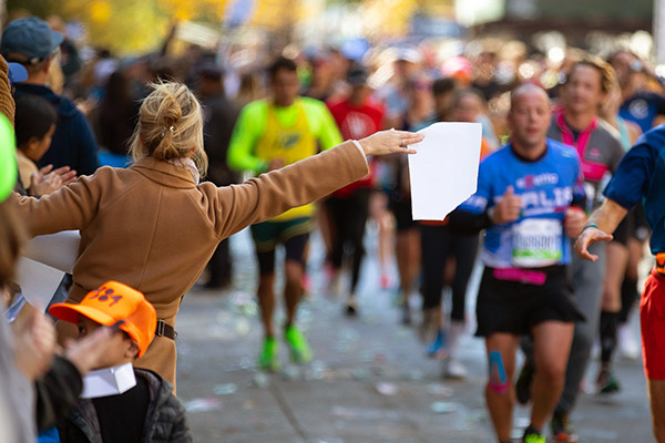 La maratona di New York in autunno 