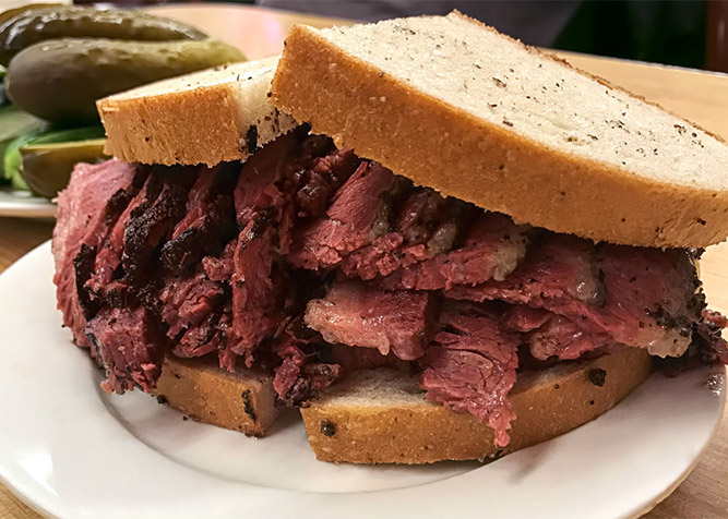 il miglior pastrami a New York