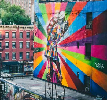 Murale a New York sulla High Line