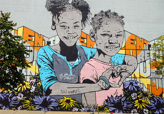 Murales e graffiti a Bushwick New York, con messaggi di pace - Fotogallery 10