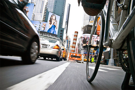 new york in bicicletta