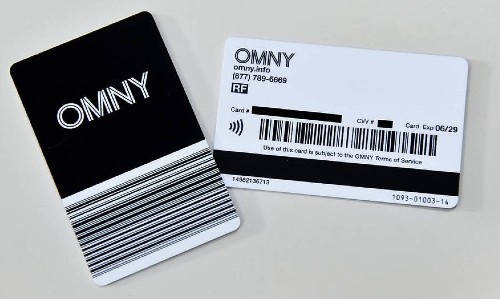 Omny Card fronte e retro