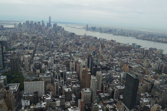 panorama di New York dall'Empire State Building