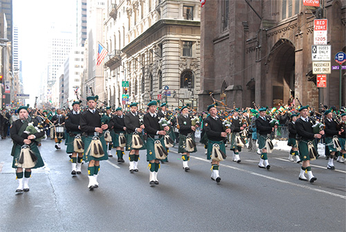 la parata di San Patrizio a New york