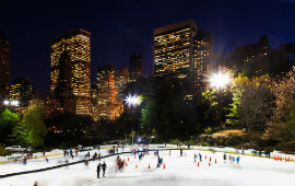 Pattinare al Wollman Rink, Central Park