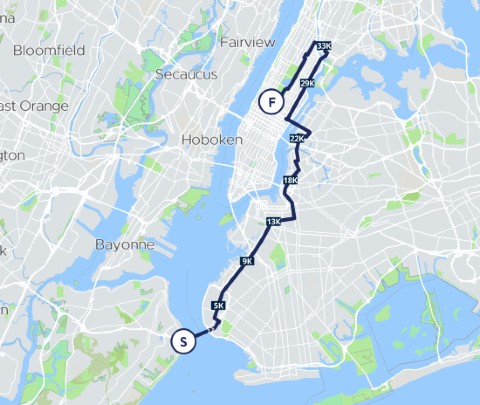 Percorso Maratona di New York