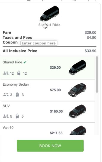 Preventivo navetta GoAirlink