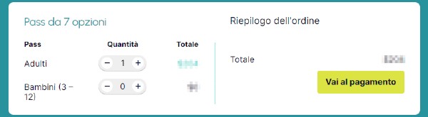 screenshot - guida acquisto Explorer Pass
