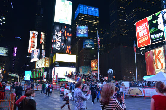 times square di sera