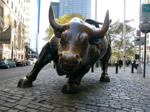 La statua del toro a Wall Street