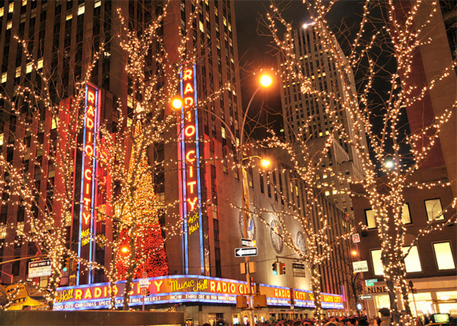 Luci di natale a New York