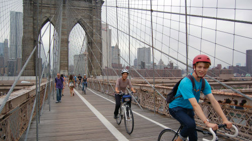 tour del ponte di Brooklyn in bicicletta