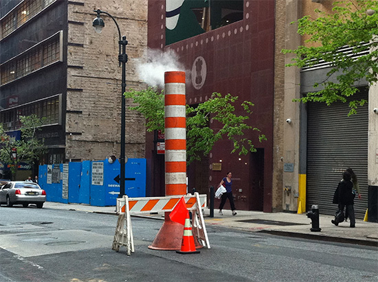 tubi di fuoriuscita del vapore a manhattan 