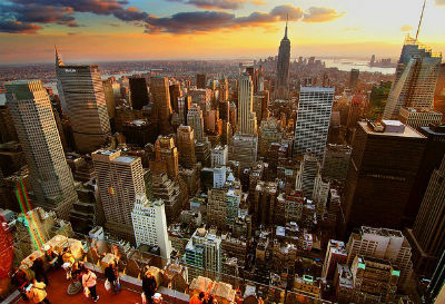 Vista su New York da Top of The Rock