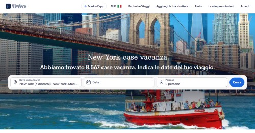VRBO, portale prenotazione appartamenti a New York