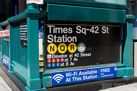 wi-fi gratis nella metropolitana di new york
