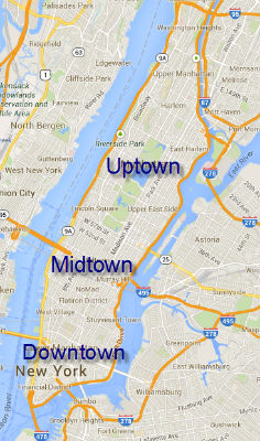 Le zone di Manhattan: Downtown, Midtown e Uptown